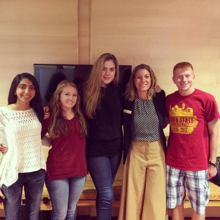 Students and I meeting with Veronika Scott of the Empowerment Plan 2016 